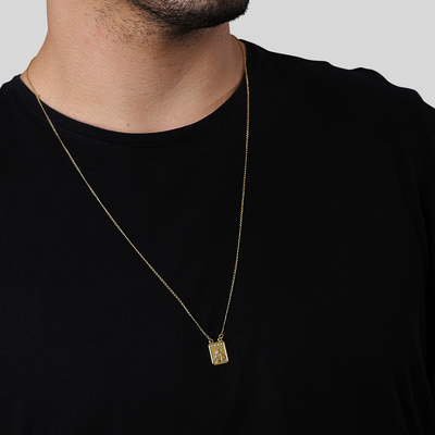 Escapulário Dourado Masculino Tradicional - Galeria